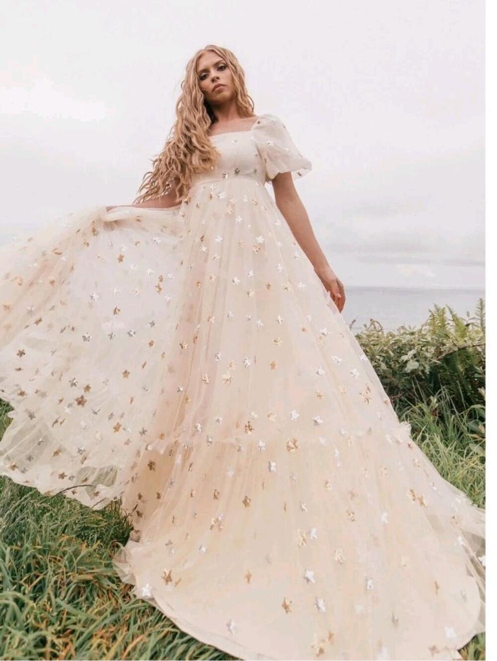 Jessakae Wendy Dress Cream Star Medium